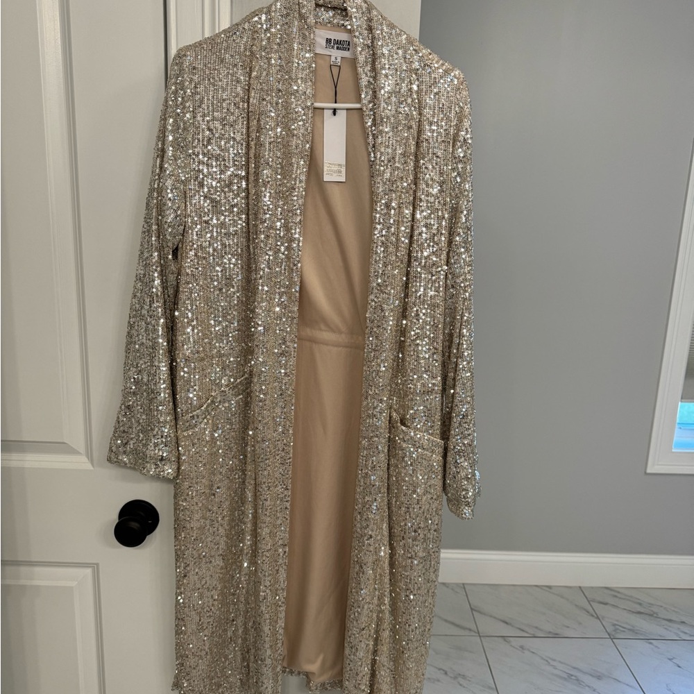 BB Dakota show stopper sequins duster size small never worn